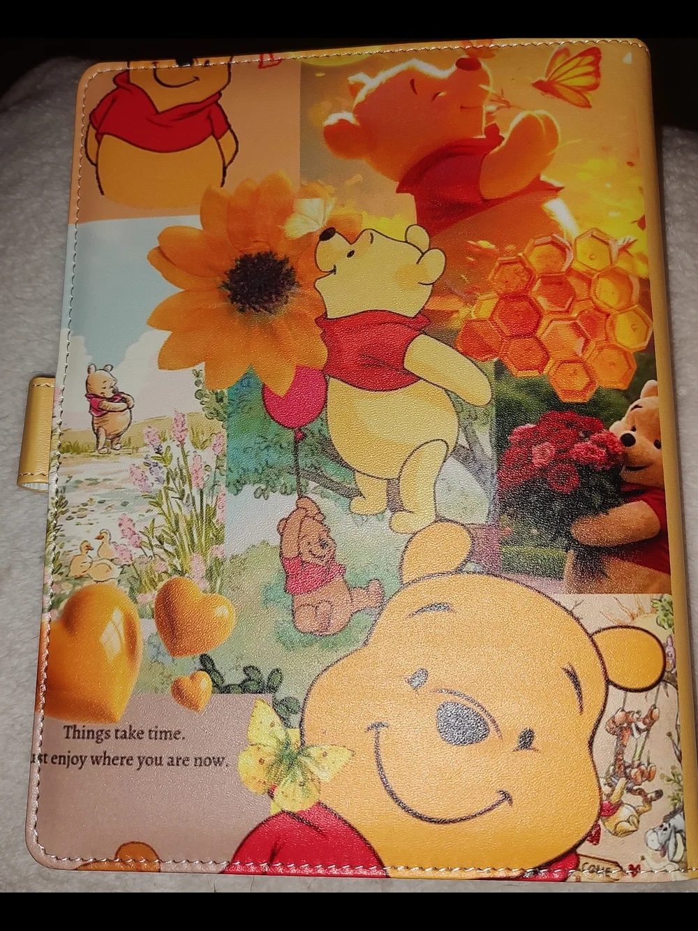 New! A5 Winnie the Pooh Binder Patchwork With Paper